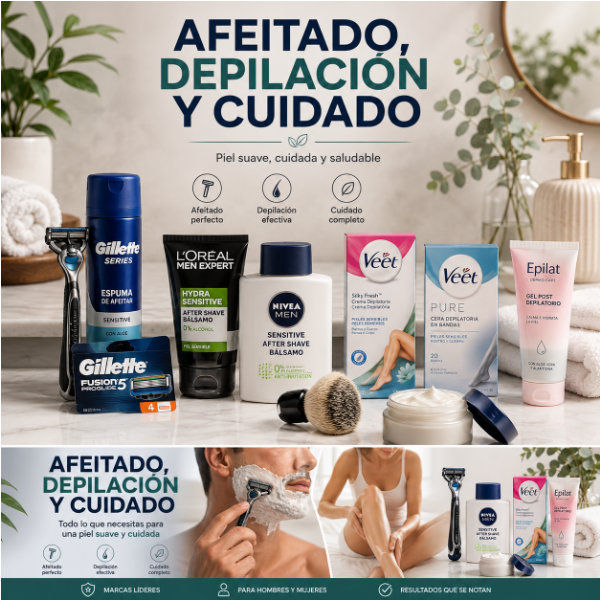 Afeitado, Depilación y Cuidado