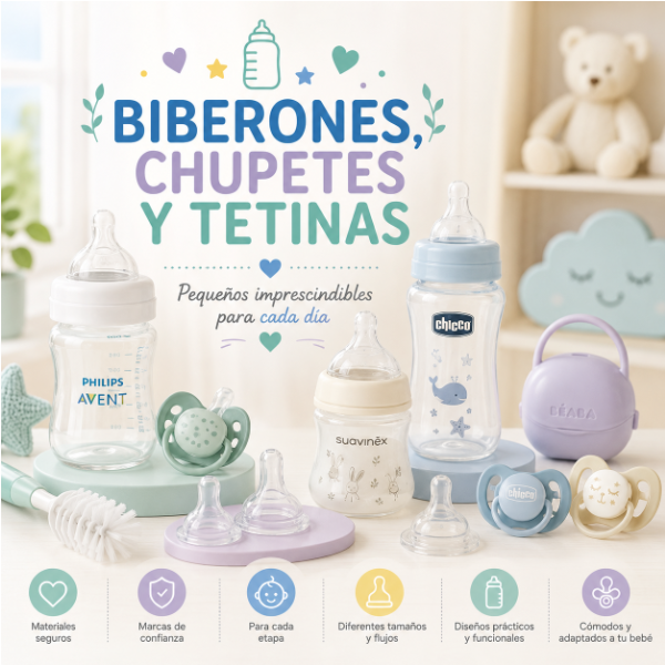 Biberones, Chupetes y Tetinas