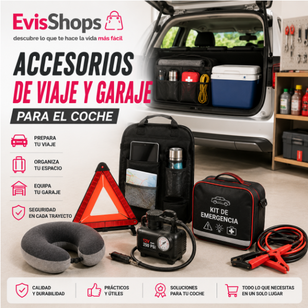 Accesorios de Viaje y Garaje para el Coche.