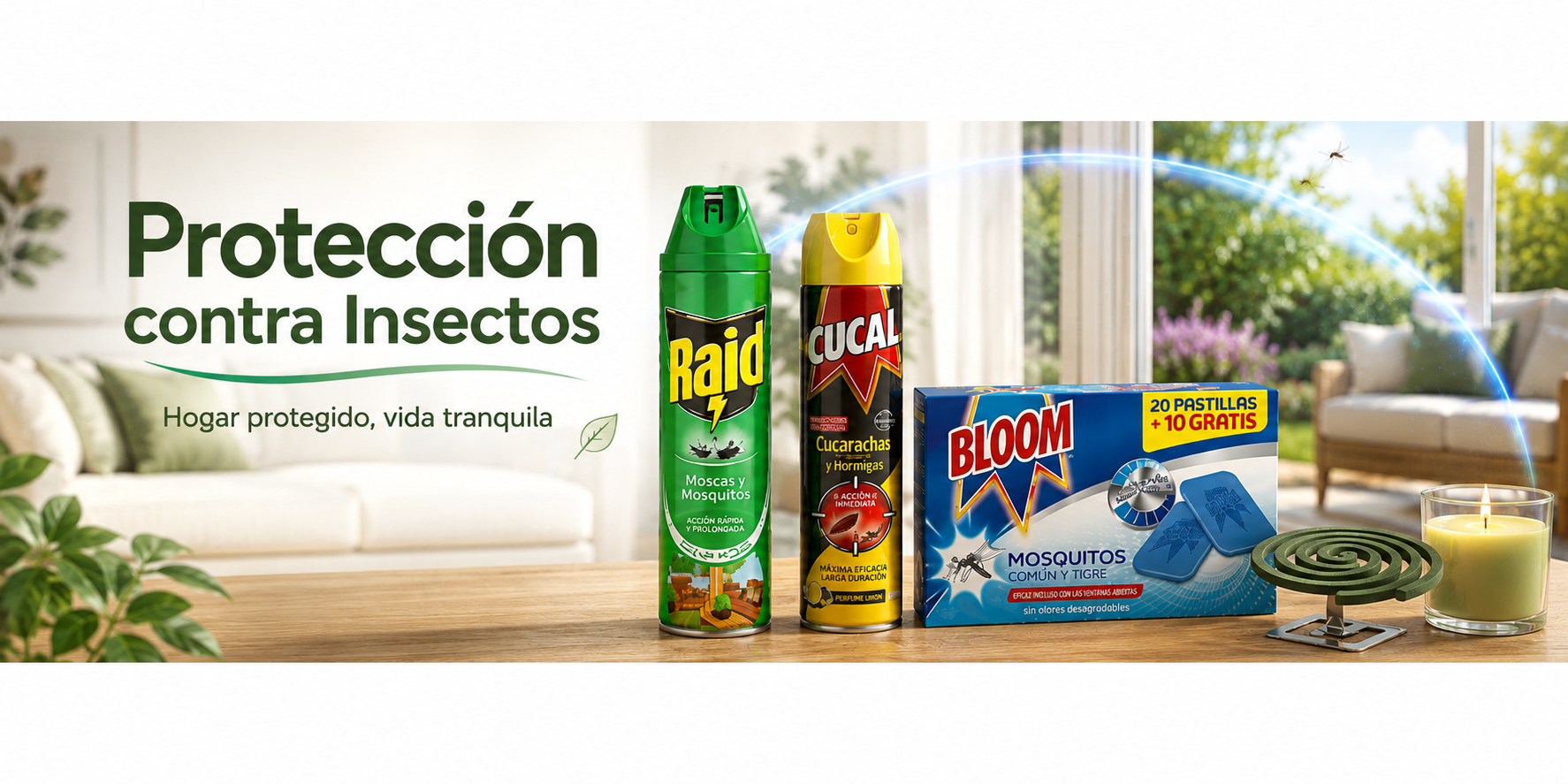 Protección contra insectos. Evisshops.