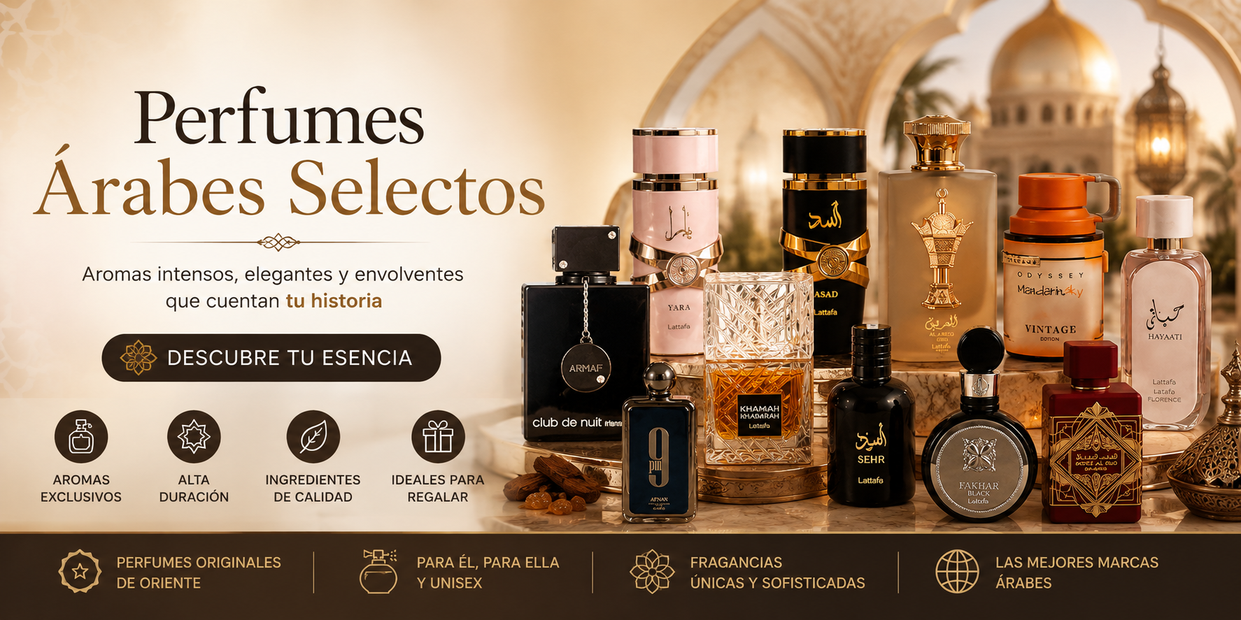 Perfumes arabes Selectos. EvisShops.