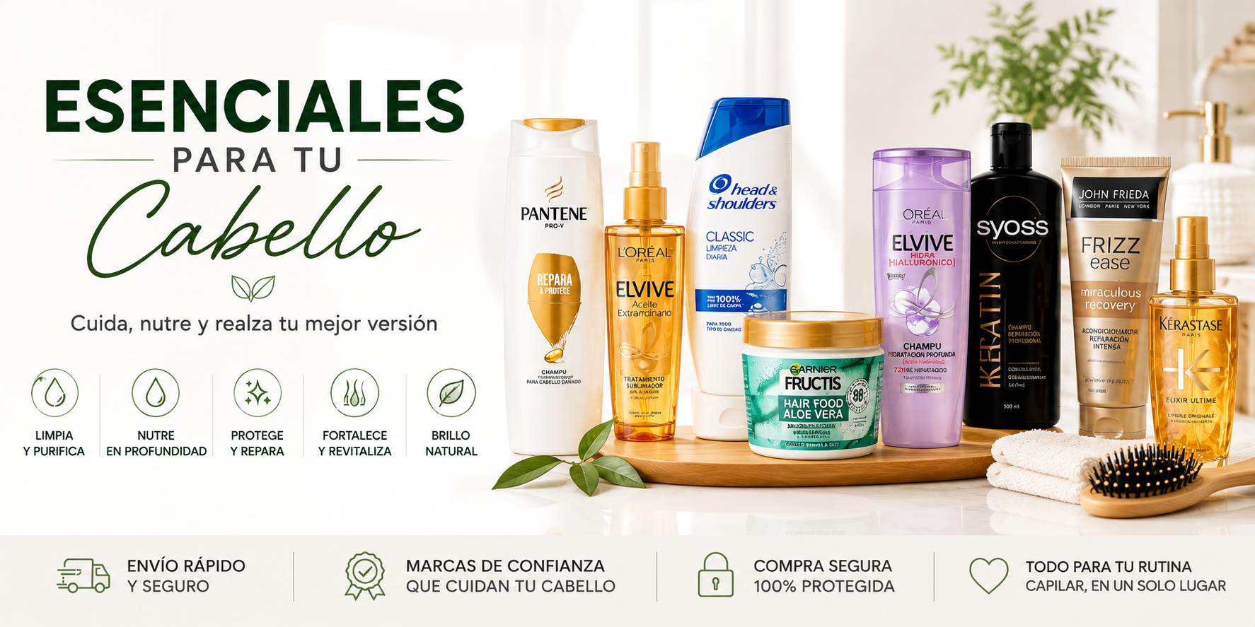 Esenciales para tu Cabello. EvisShops.