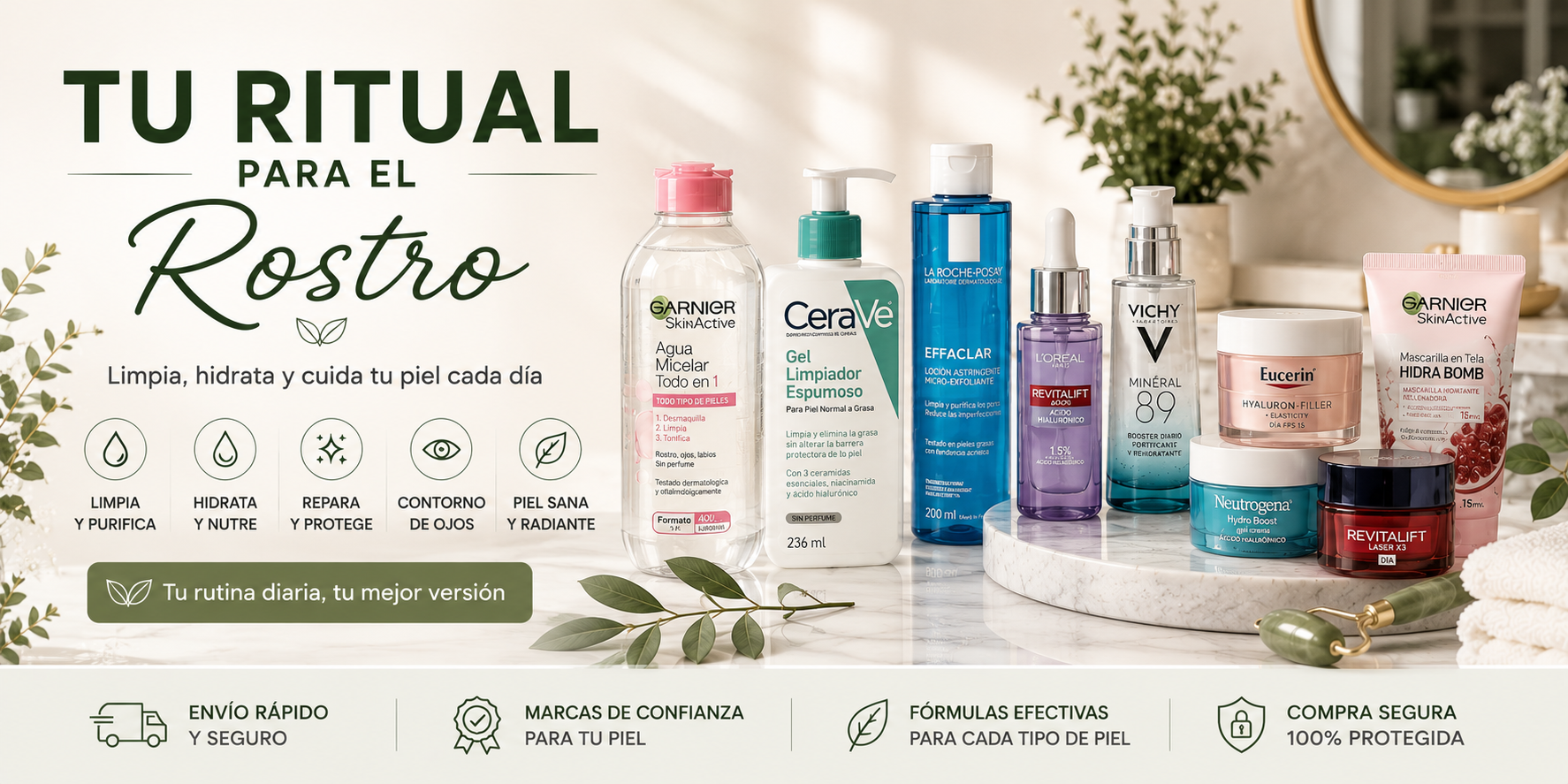 Tu ritual para el Rostro. EvisShops.