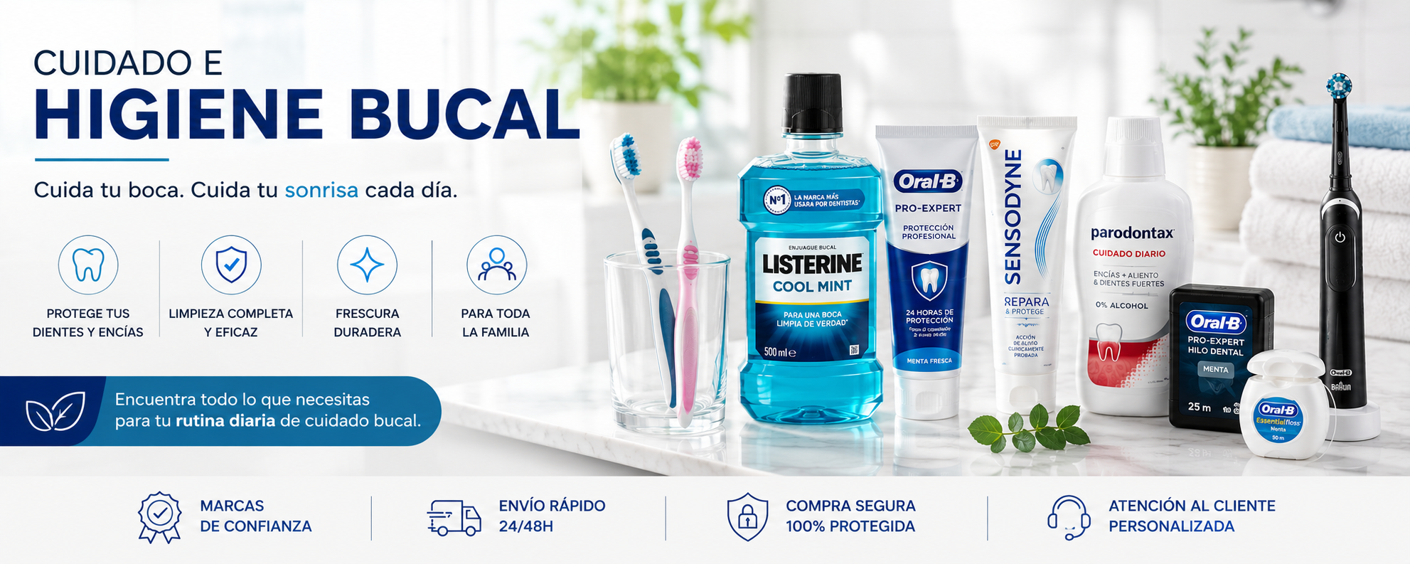Cuidado e Higiene bucal. EvisShops.