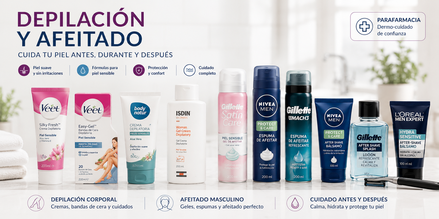 Depilación y Afeitado. EvisShops