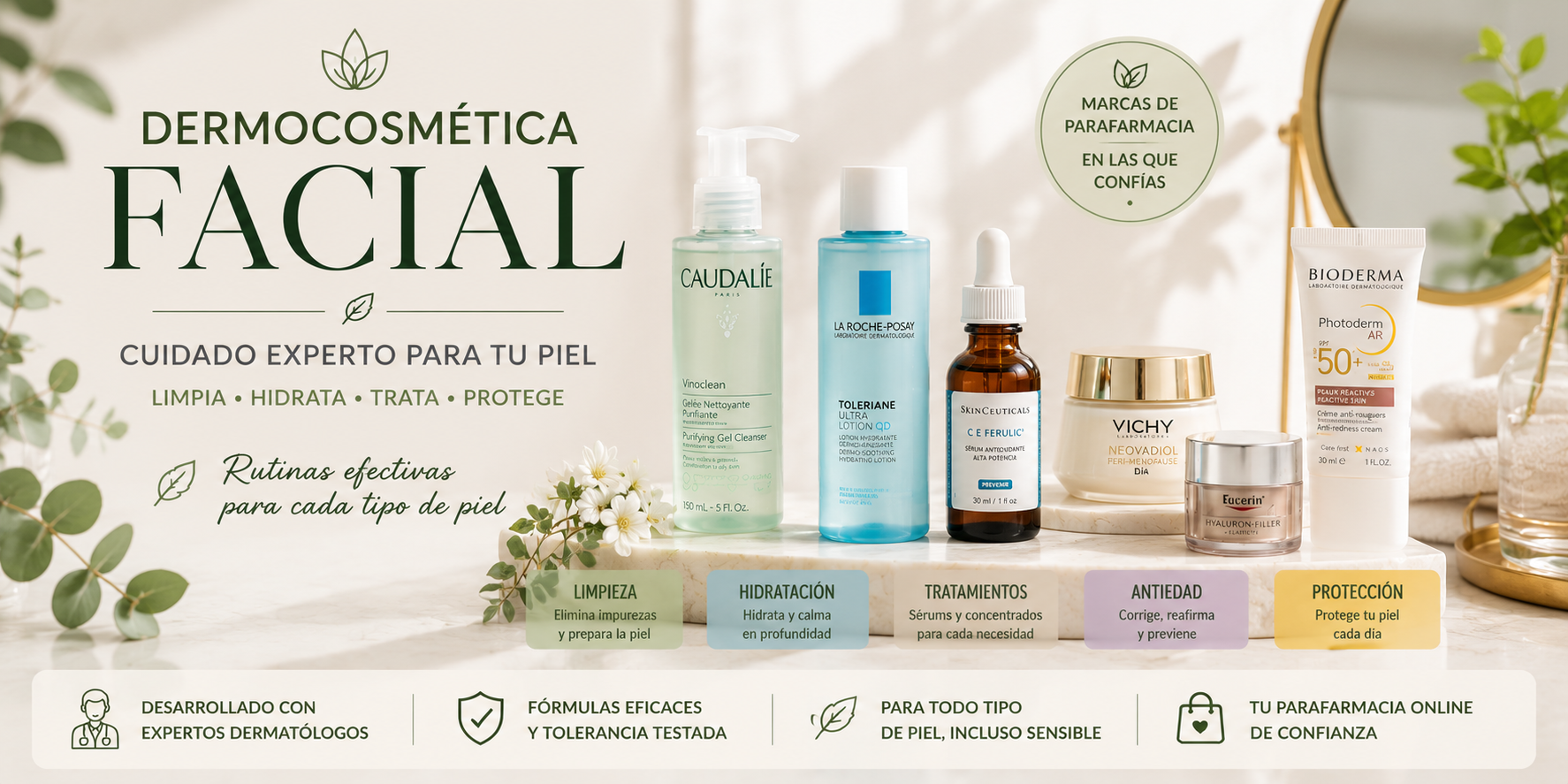 Dermocosmética facial. EviShops