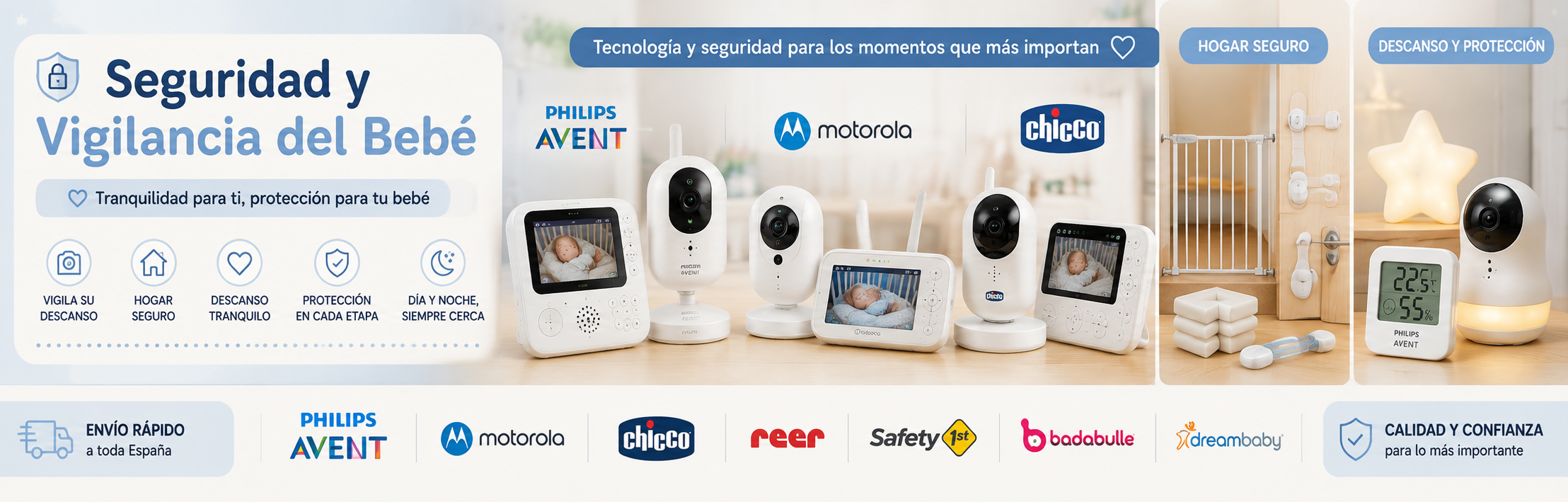 Seguridad y Vigilancia del Bebé. EvisShops