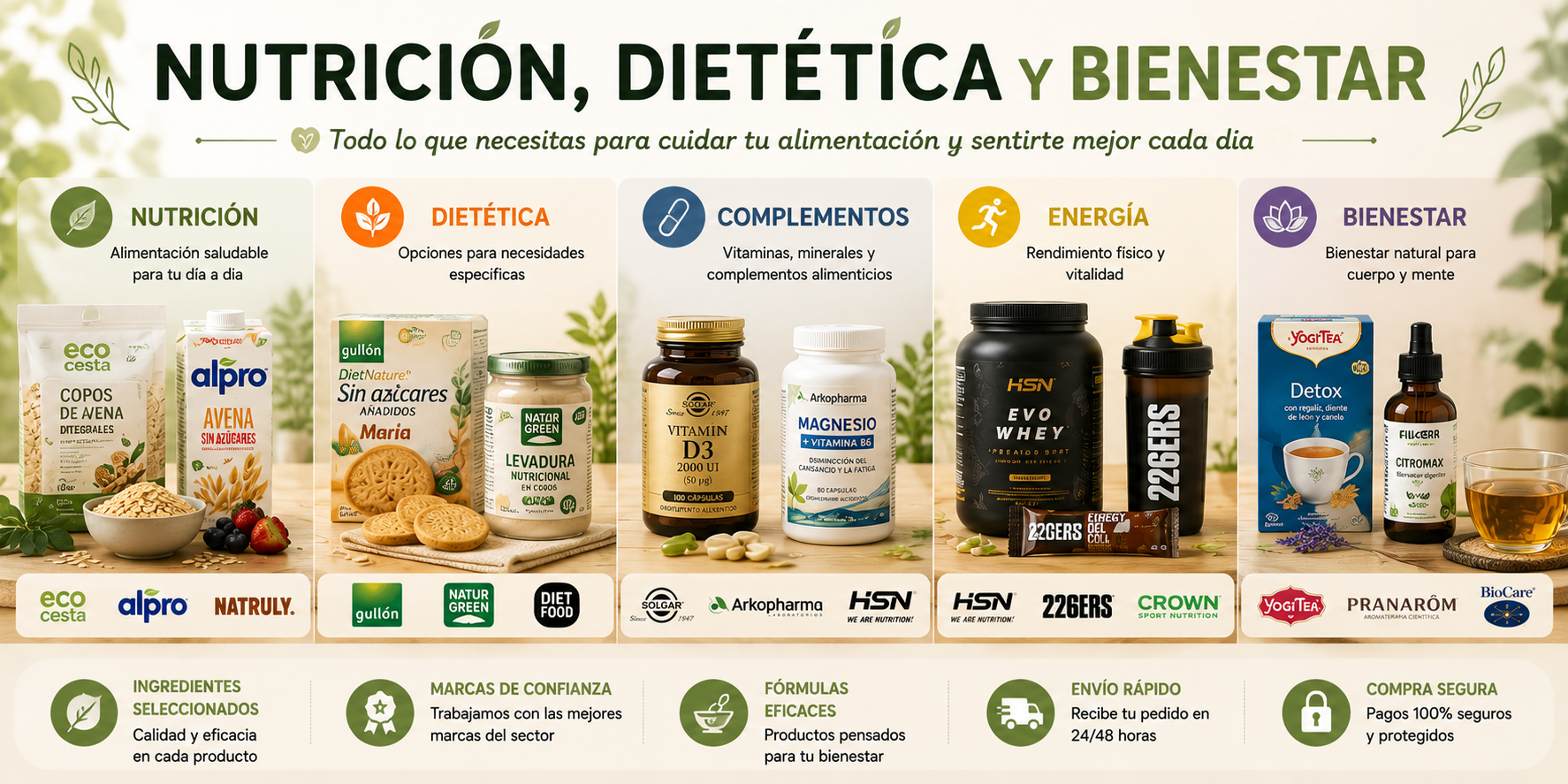 Nutrición, Dietética y Bienestar. EvisShops