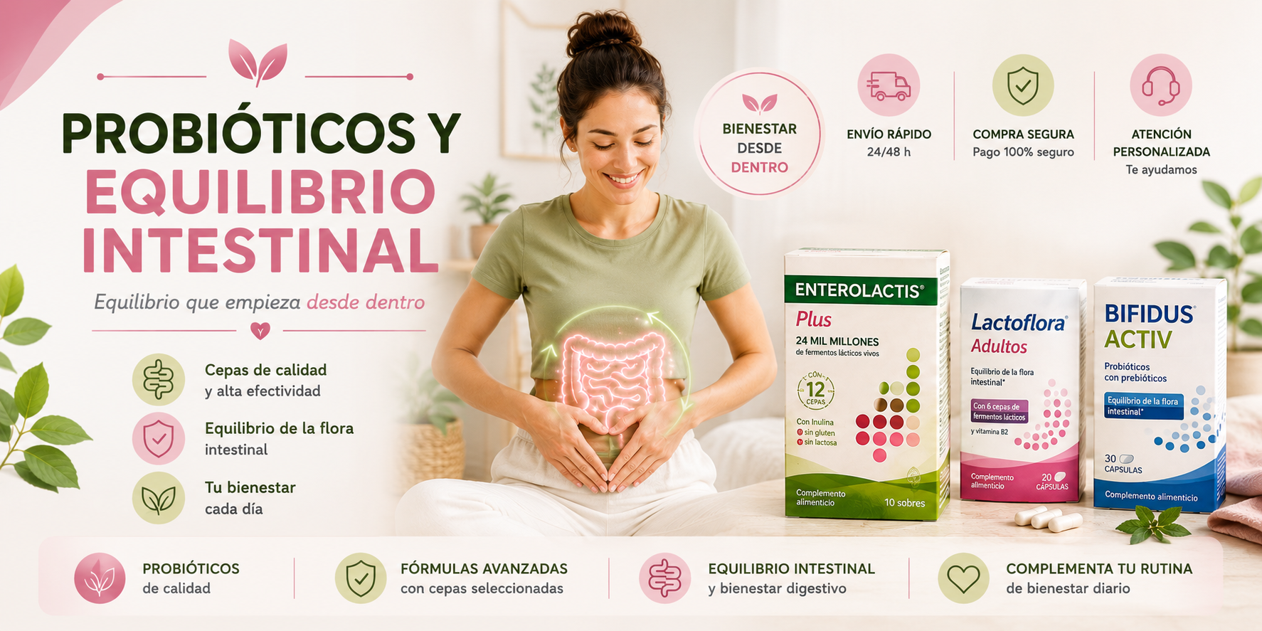 Probióticos y Equilibrio Intestinal. EvisShops