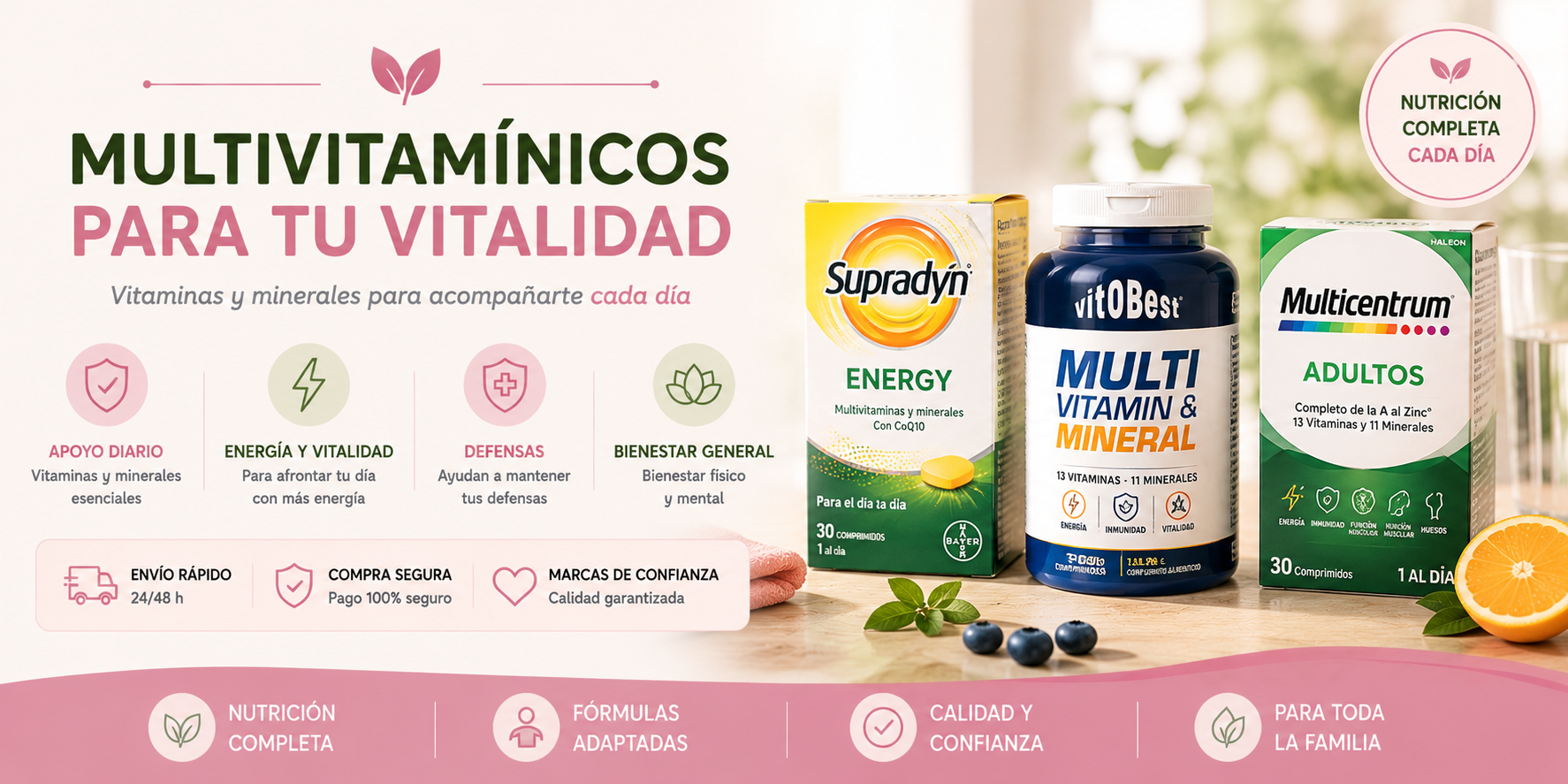 Multivitamínicos para tu Vitalidad, EvisShops