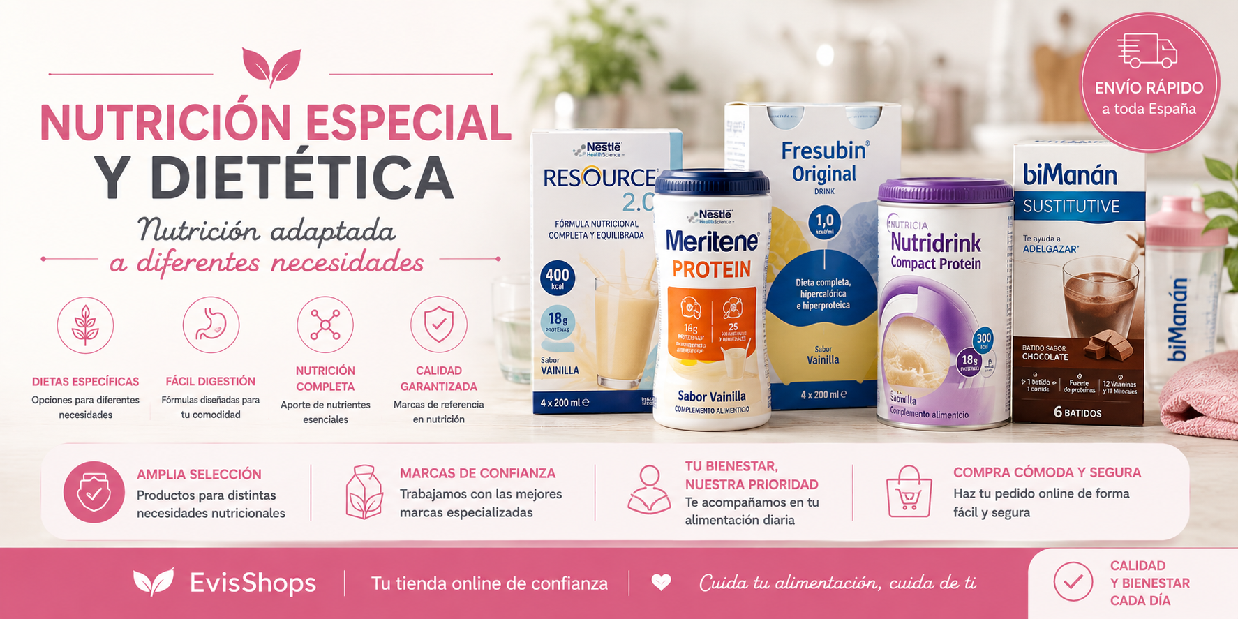 Nutrición Especial y Dietética. Evishops