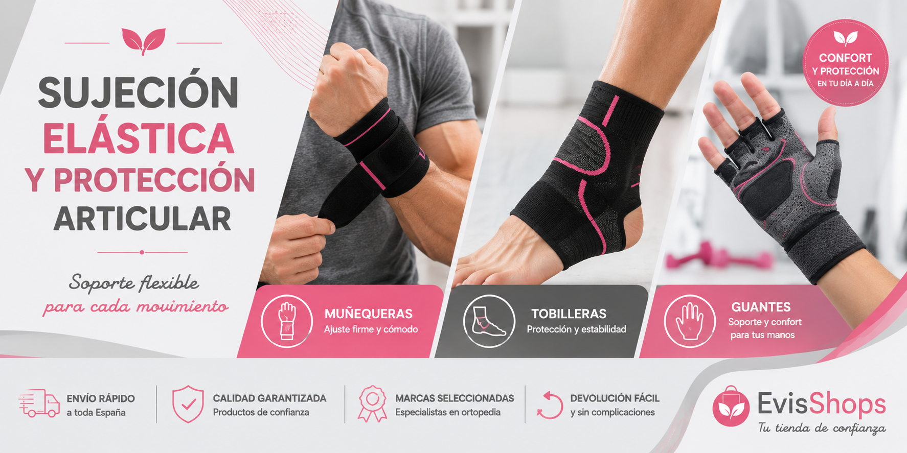 Sujeción Elástica y Protección Articular