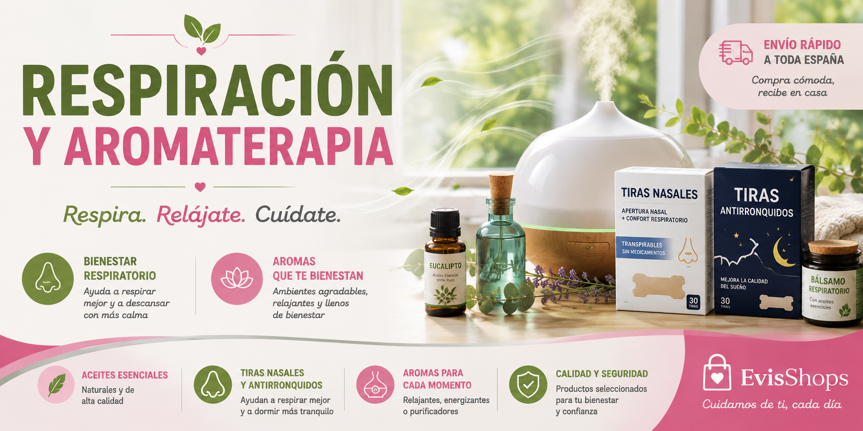 Respiración y aromaterapia. EvisShops