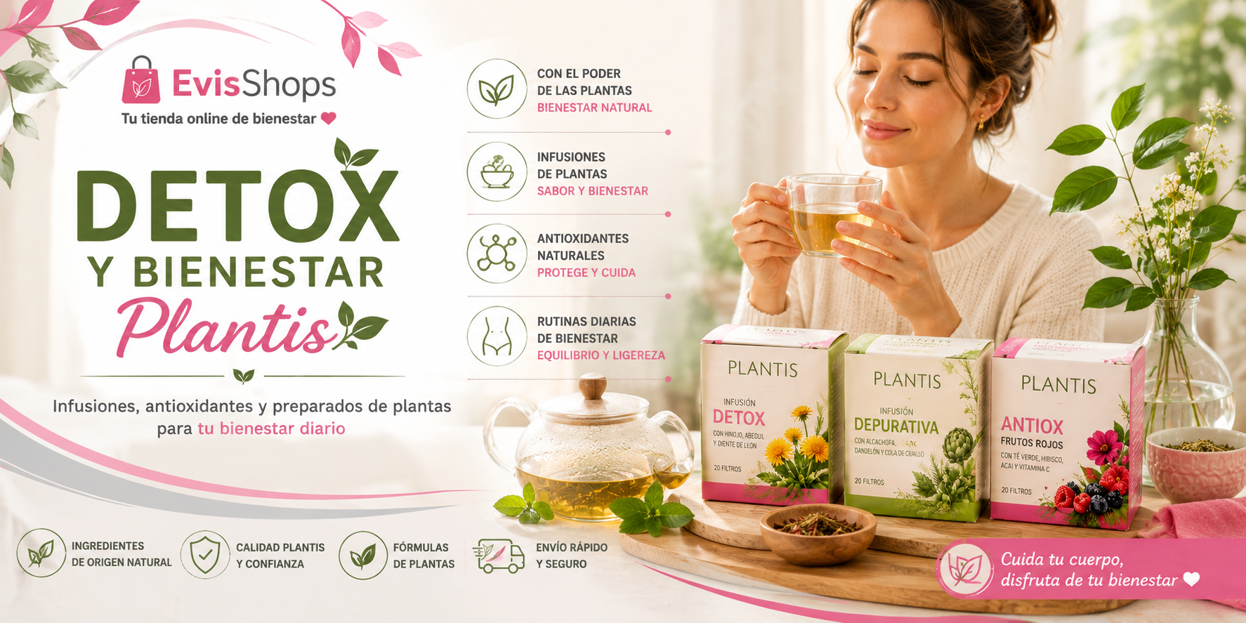 Detox y Bienestar Plantis. EvisShops
