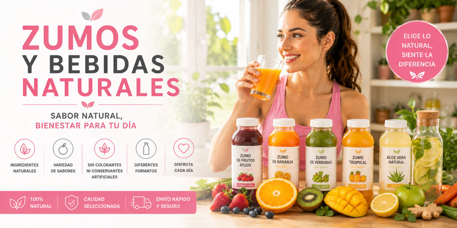 Zumos y Bebidas Naturales. Evisshops