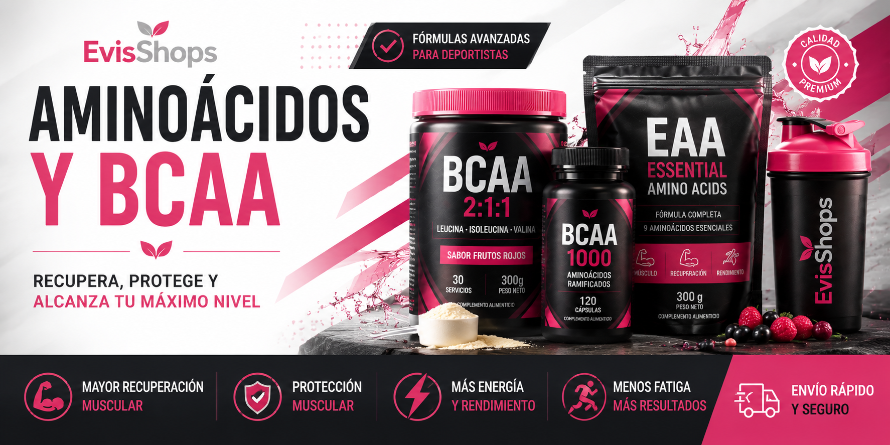 Aminoácidos y BCAA. EvisShops