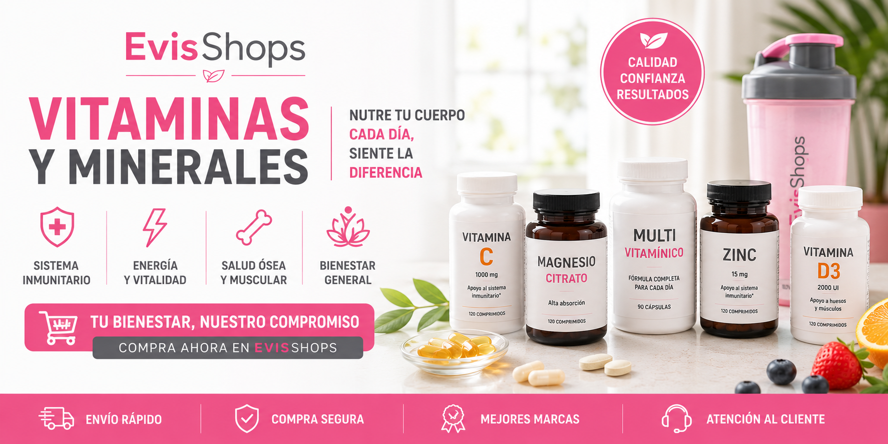Vitaminas y Minerales. Banner