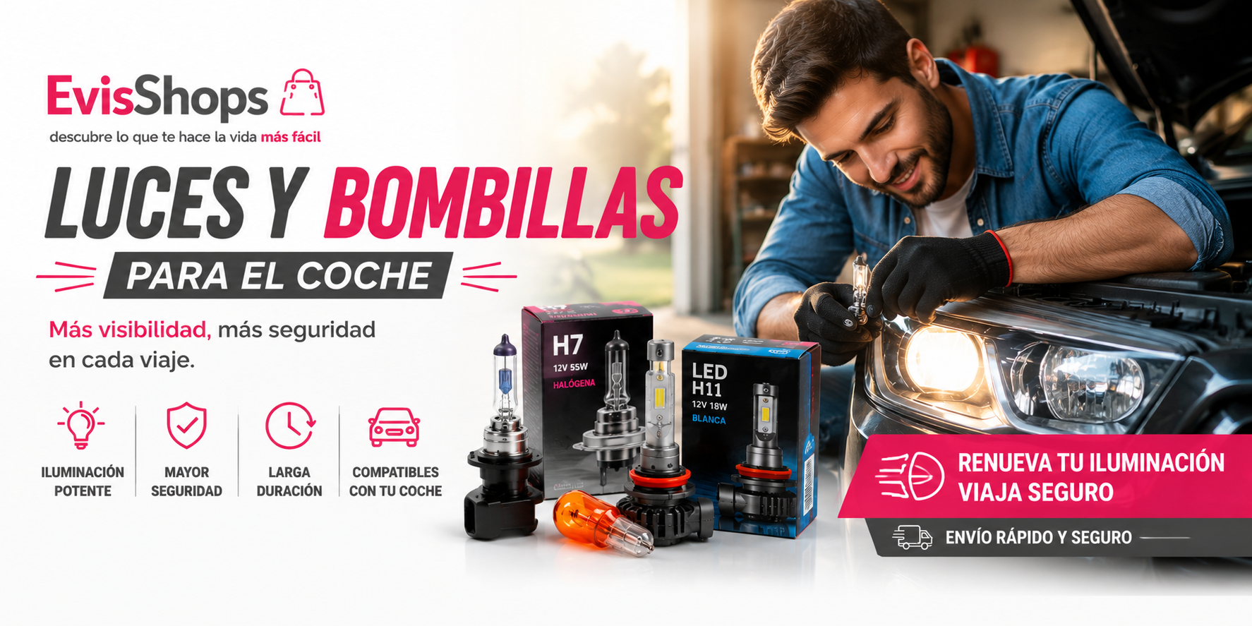 Luces y Bombillas para el Coche. EvisShops