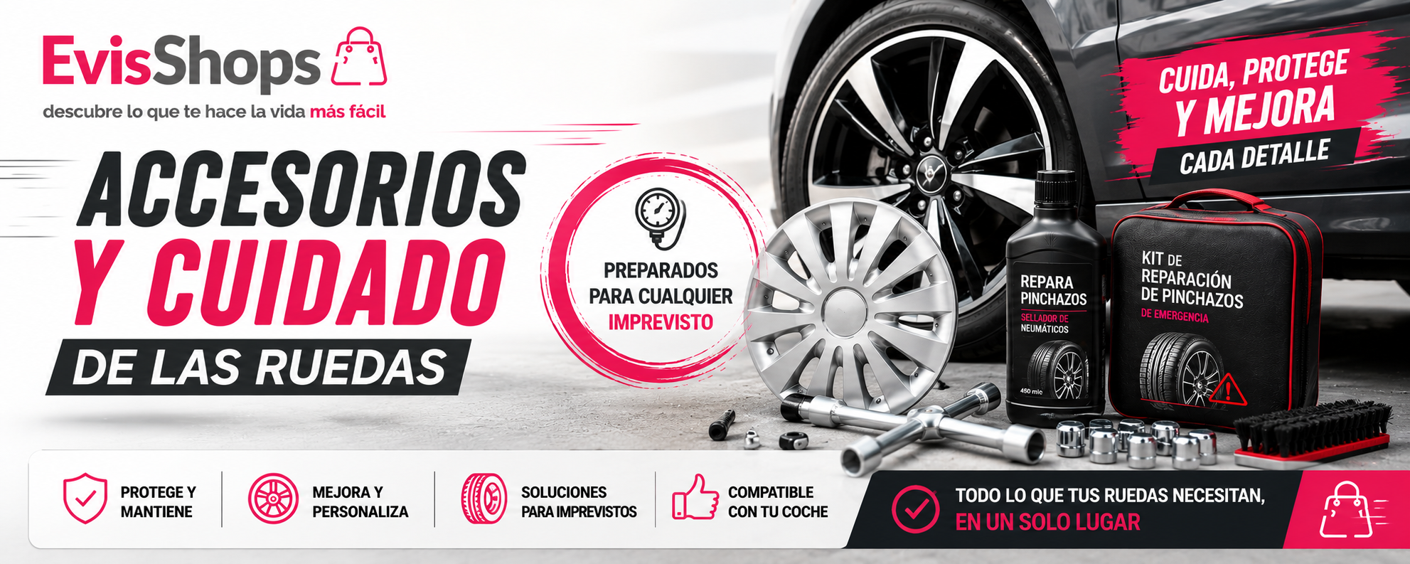 Accesorios y Cuidado de las Ruedas. EvisShops