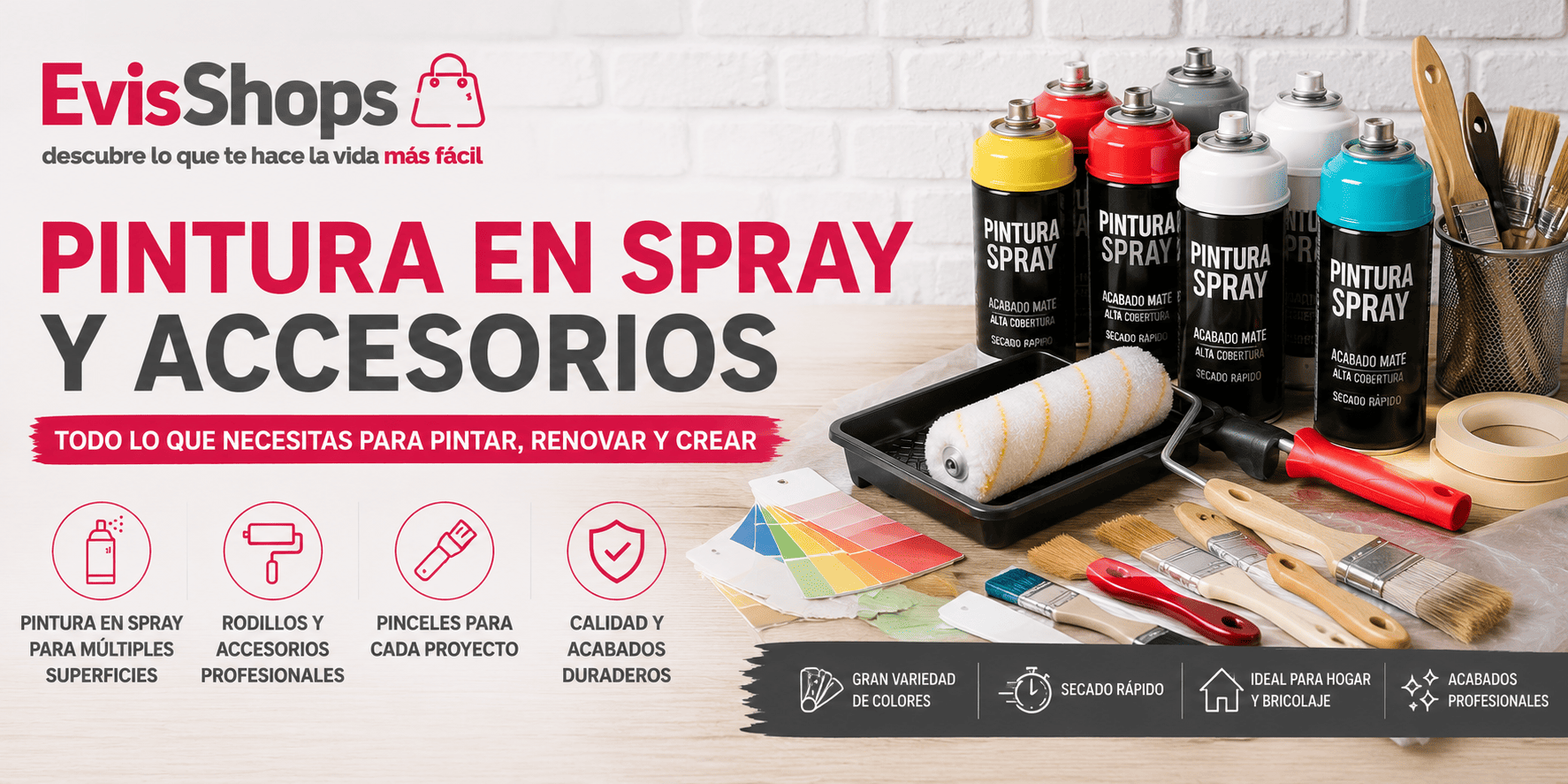 Pintura en Spray y Accesorios. Evisshops