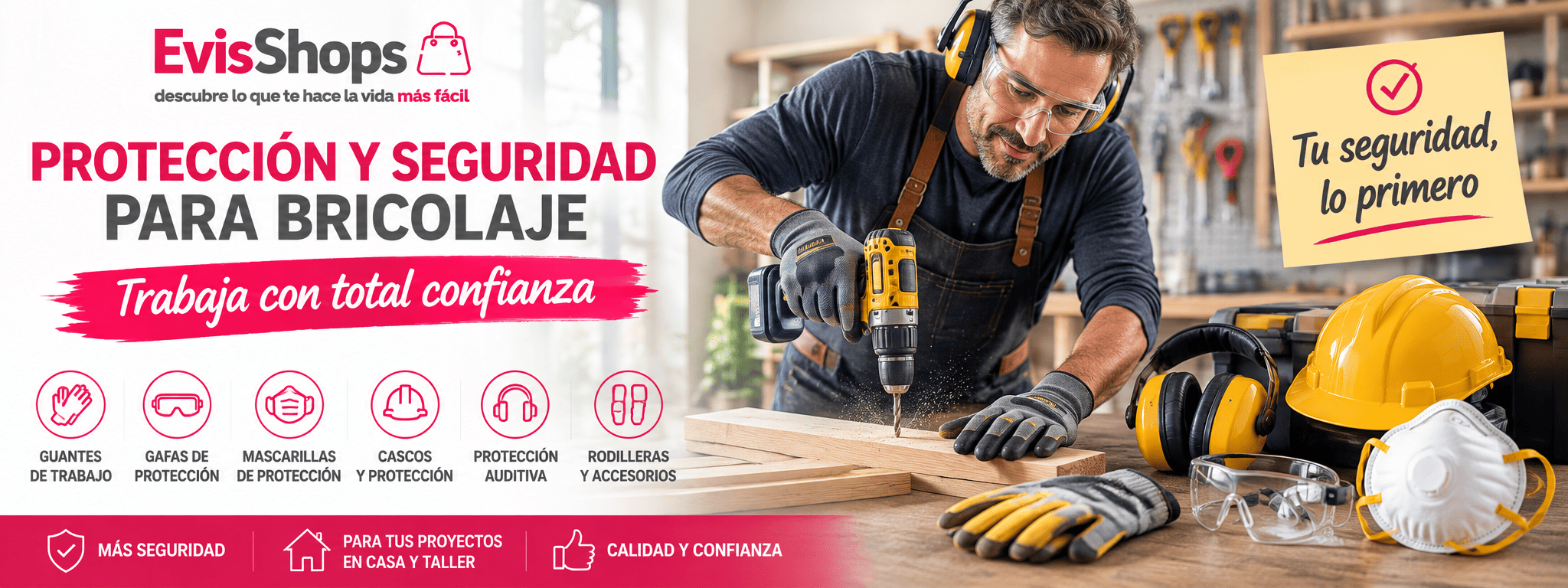 “Protección y Seguridad para Bricolaje. Evisshops