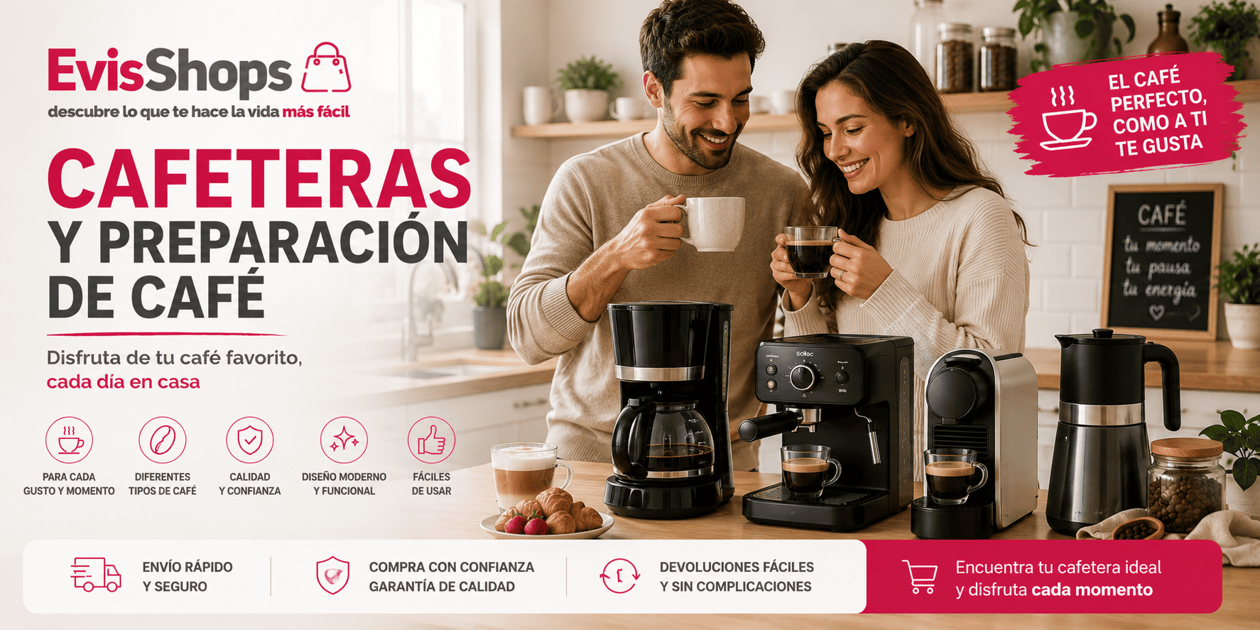 Cafeteras y Preparación de Café. EvisShops