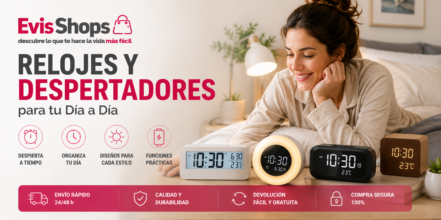 Relojes y Despertadores para tu Día a Día. EvisShops
