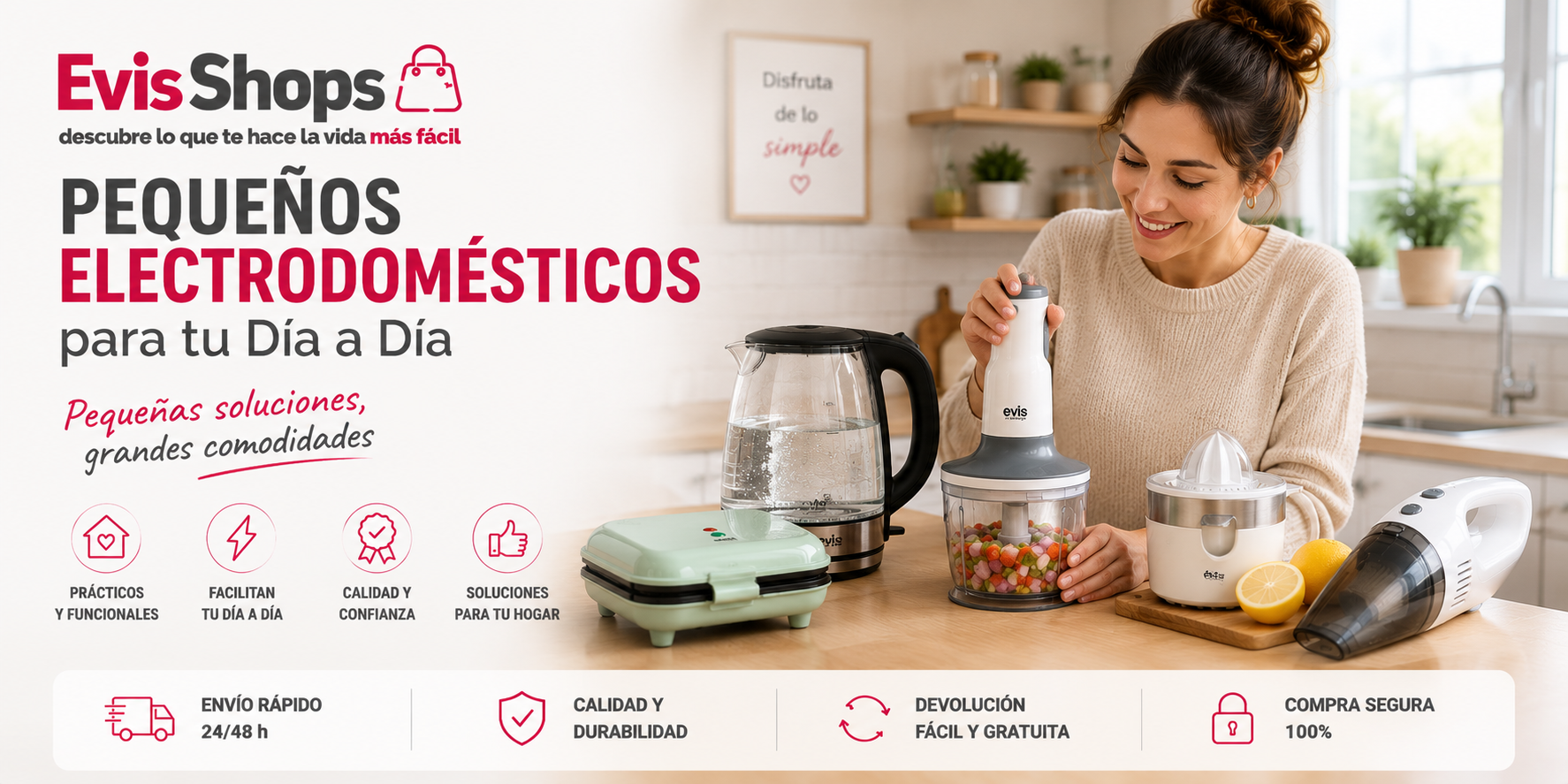 Pequeños Electrodomésticos para tu Día a Día. EvisShops