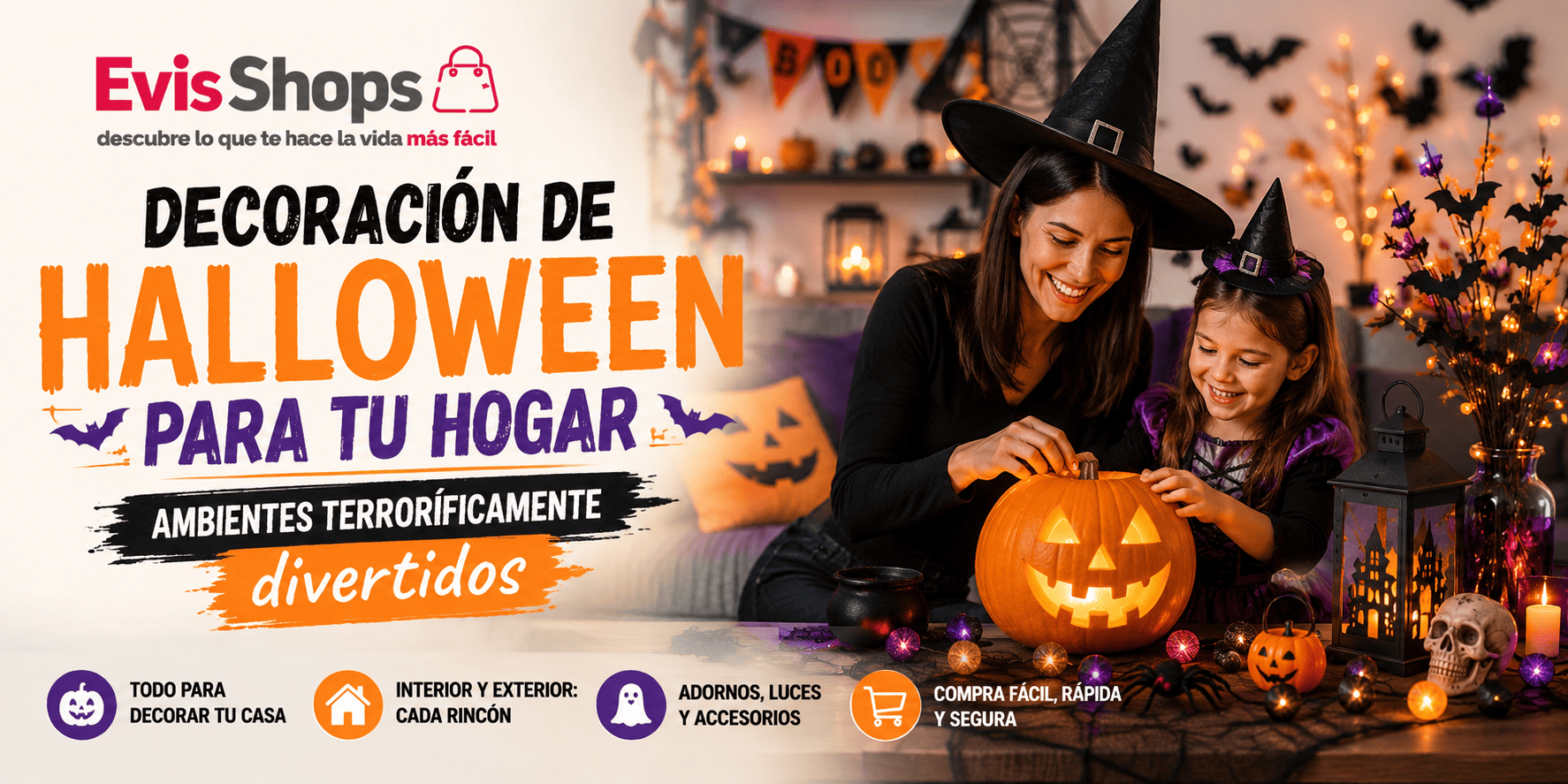Decoración de Halloween para tu Hogar. EvisShops