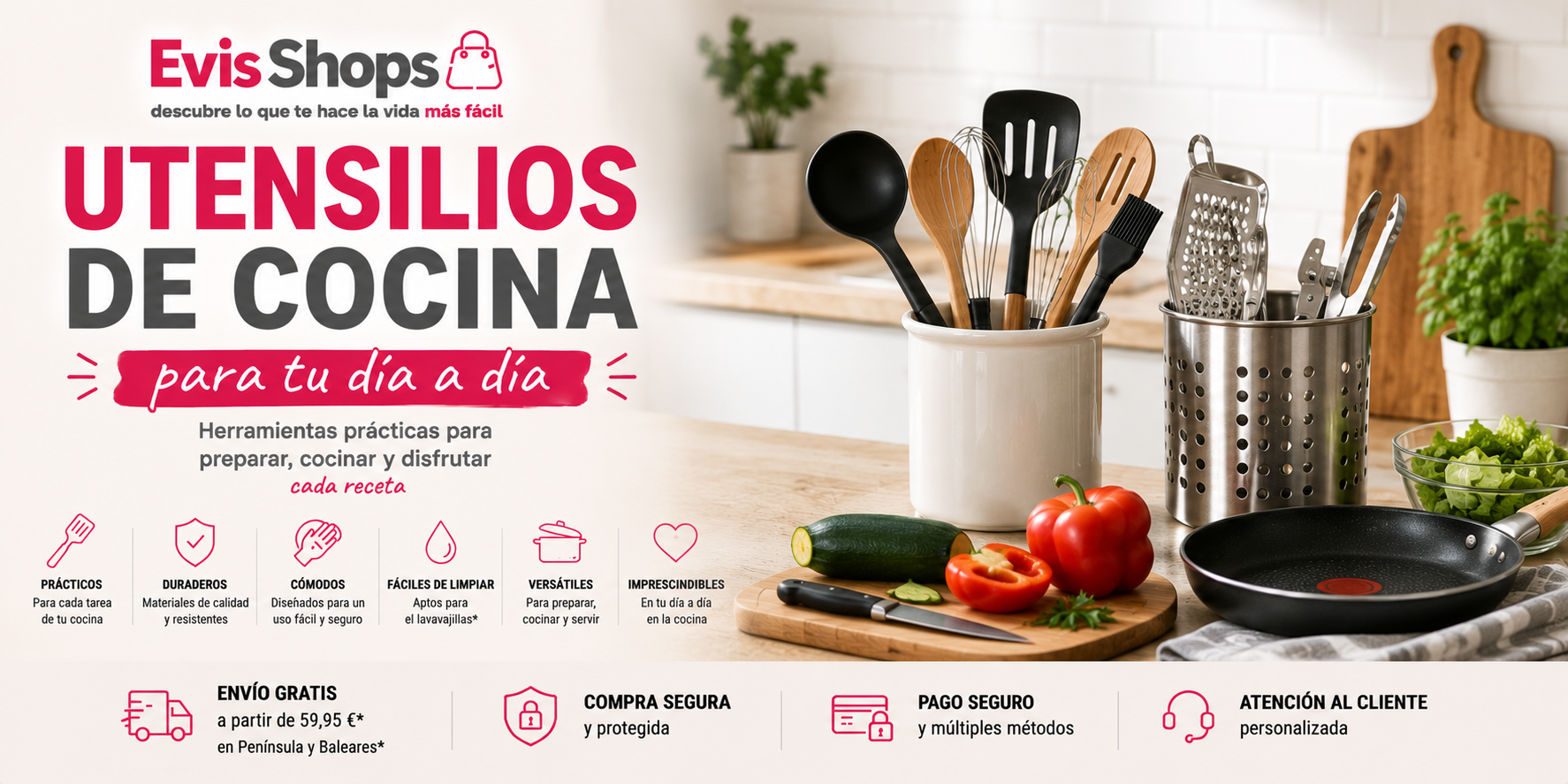 Utensilios de Cocina para tu Día a Día. EvisShops