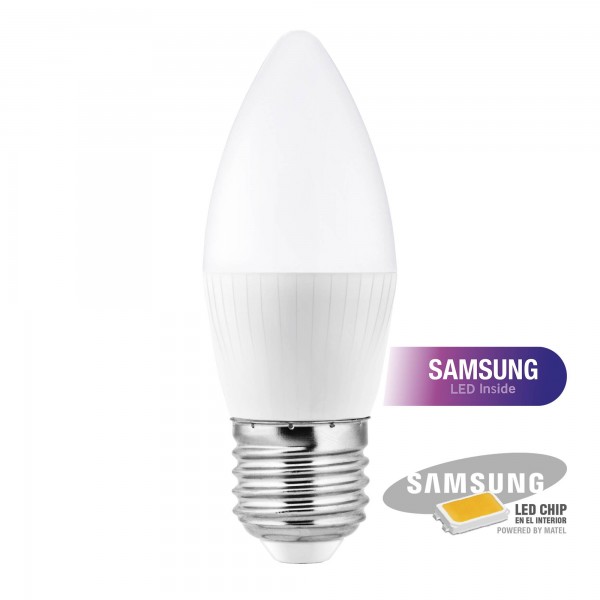 Bomb.led samsung vela e27 5w.calida (caja de 10 unidades)