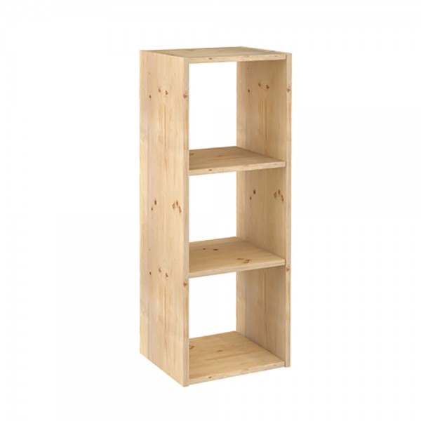 Estanteria modular 3 cubos dinamic pino macizo 107 x 36,2 x 34 cm