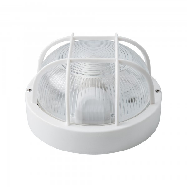 Aplique redondo blanco ip54 e27 max40w