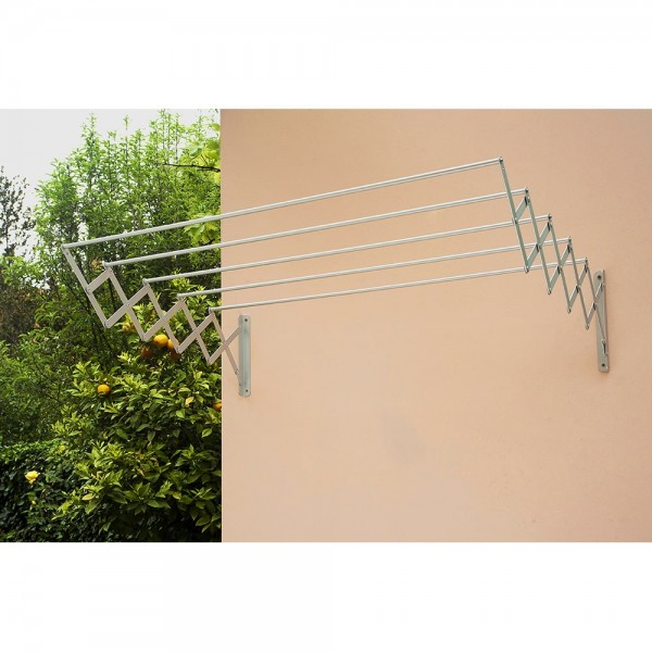 Tendedero acero epoxi blanco, tendido 100 cm
