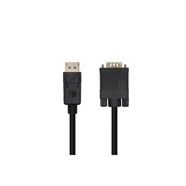 Aisens conversor dp/m-vga/m negro 2.0m