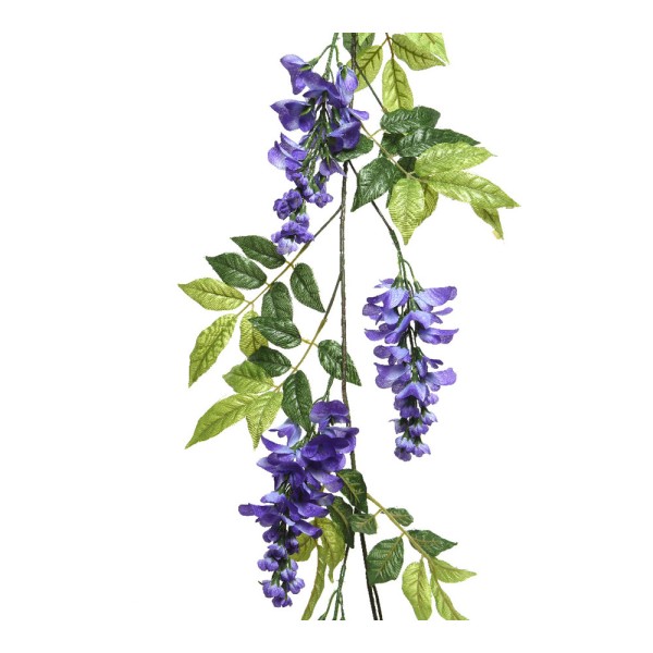 Rama de wisteria / glicina lila 150 cm