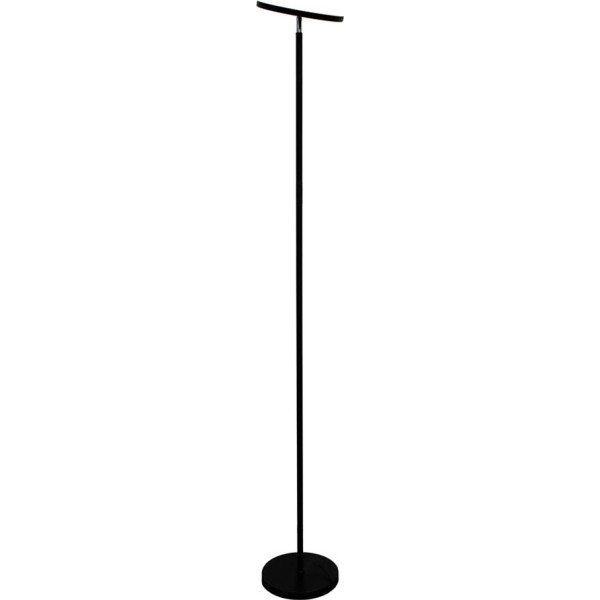 Lámpara de pie led dencel, 24 w, 3cct, dimmable, 2200 lm, negra, ø25 x 175 cm