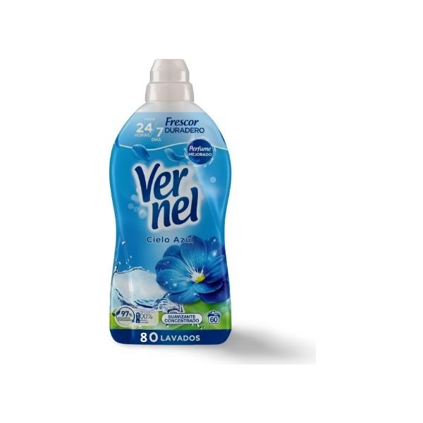 Vernel Cielo Azul Suavizante Concentrado 80 Lavados